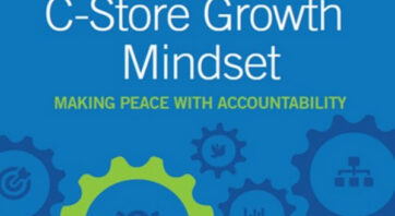 Image of the book C-Store Growth Mindset, Making Peace with Accountability by Tom Bandy and Mason Cowan. A field-test approach to establishing a culture of growth using an accountability system