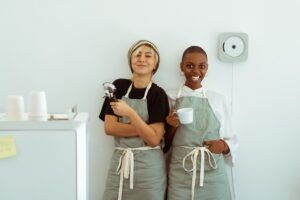 image of happy c-store food service staff