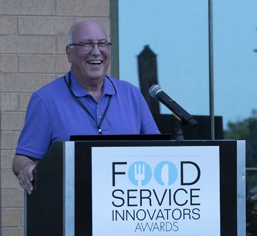 Image of Don Longo of CSNews at the Food Service Exchange.