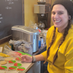 Living My Priorities Jacinta was making hand-decorated Christmas cookies for her child's school party. She was creating memories, prioritizing her family. 