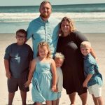 Image of Skyler Feldman and his family. HIs focus on his family supports his approach to a calm, cool, and collected style of c-store leadership.