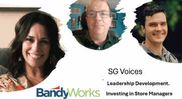 Image of Stephanie Galentine, Darrell Meek, and Mason Cowan, panelist -In a recent SG Voices panel discussion, Stephanie Galentine, Lassus Brothers, Darrell Meek, JD Streett, Mason Cowan, BandyWorks, and Jed , SG Voices discussed how they maximize c-store leadership development ROI.
