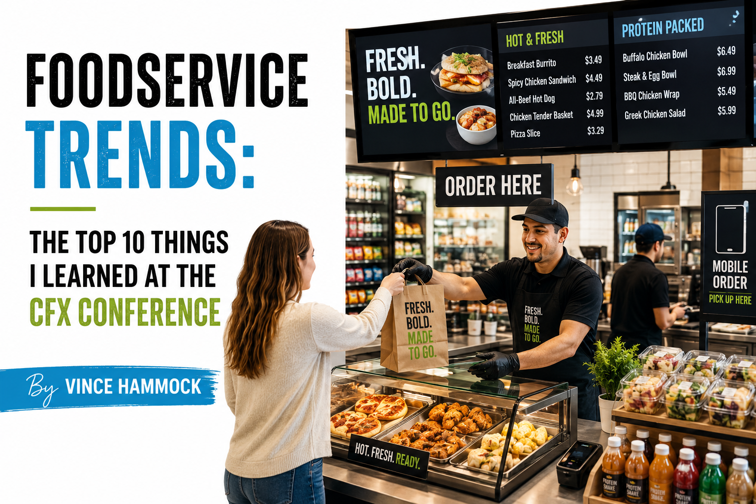 Modern convenience store foodservice trends including digital ordering and fresh prepared foods
