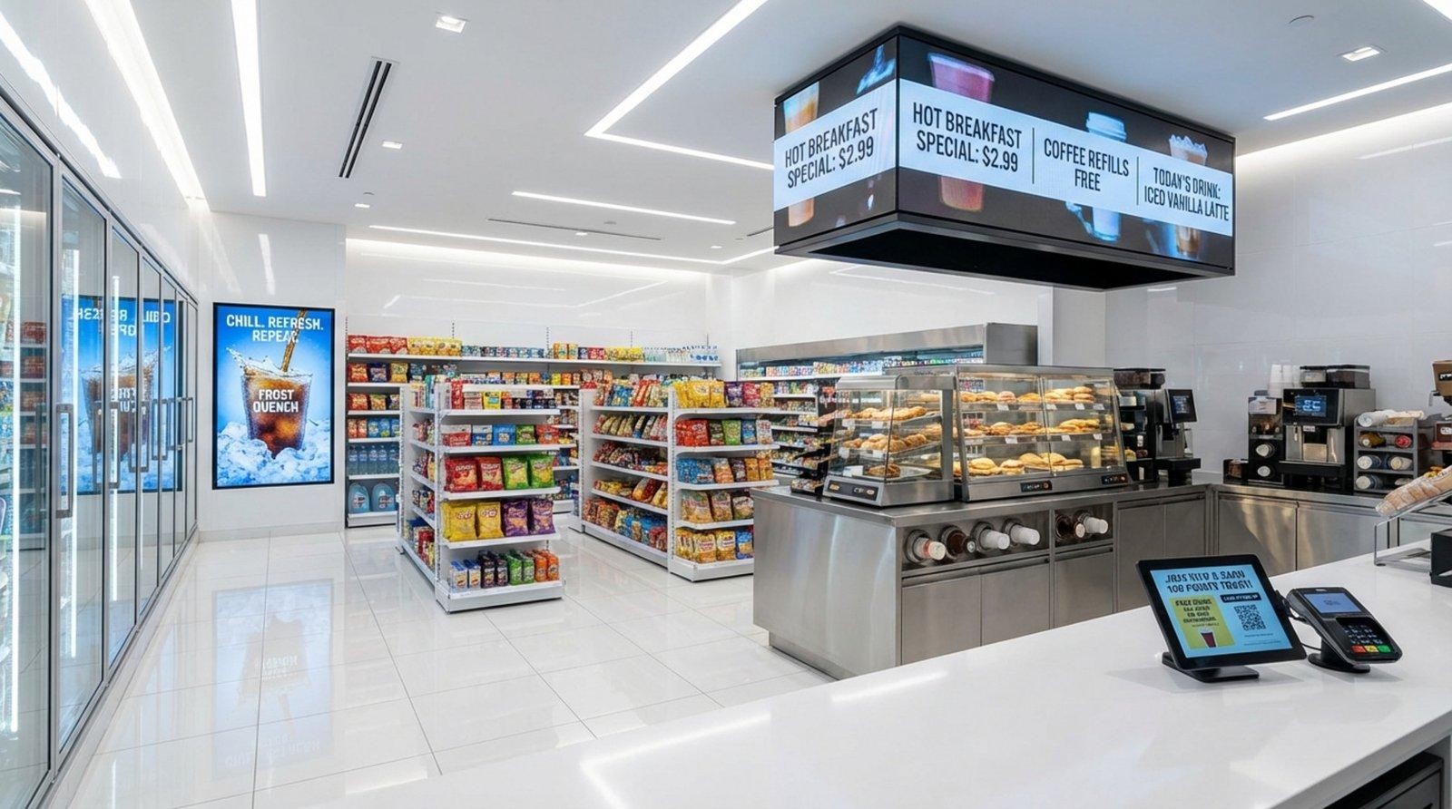 digital signage for convenience stores
