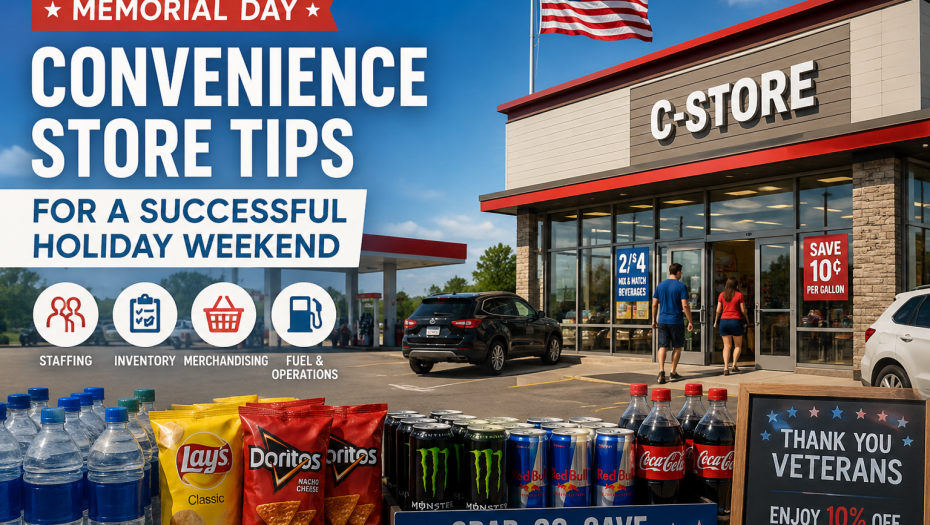 Memorial Day convenience store tips for staffing inventory and holiday weekend preparation
