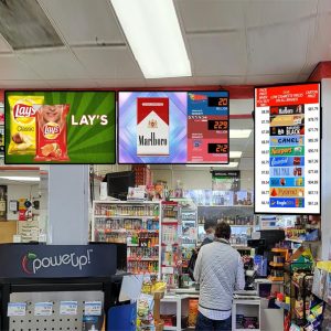 in-store marketing display in convenience retail